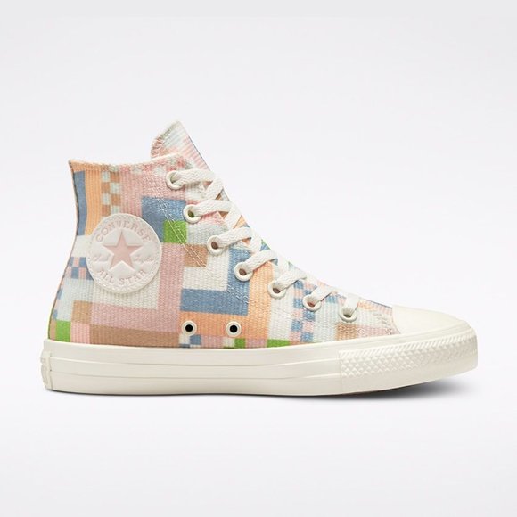 NWT | Converse Chuck Taylor All Star Crafted Abstract Stripes High Top Sneaker - Picture 2 of 12